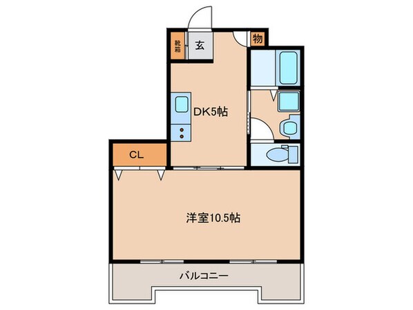 ダイアパレス大手門（304）の物件間取画像